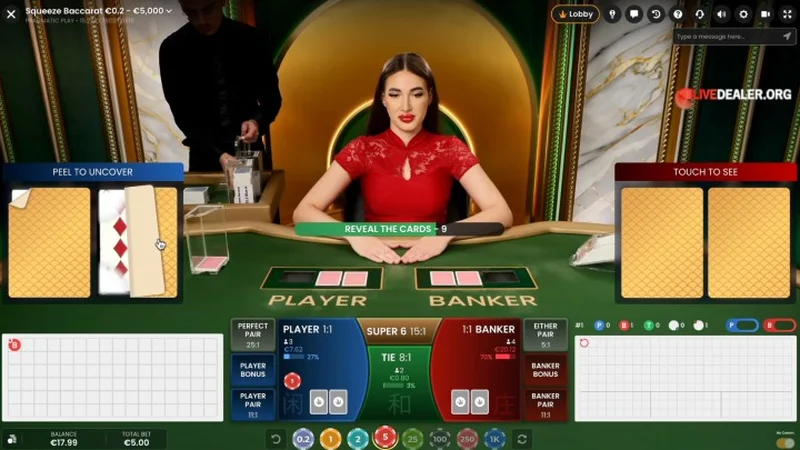 Live Baccarat Online Philippines: Squeeze and Speed Tables